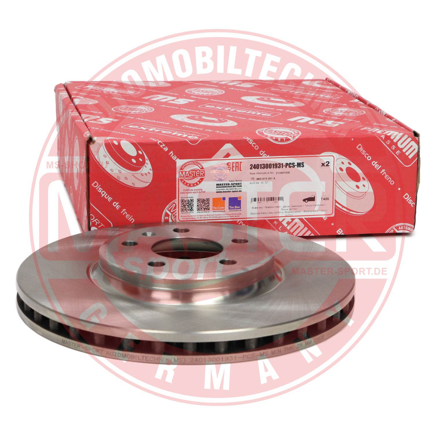 Disc frana MASTERSPORT GERMANY 24013001931-PCS-MS